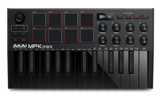 Фото MIDI клавиатура AKAI PRO MPK MINI MK3 B