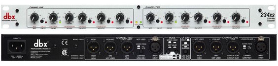 Фото DBX 234XS кроссовер 3 полосы стерео / 4 полосы моно