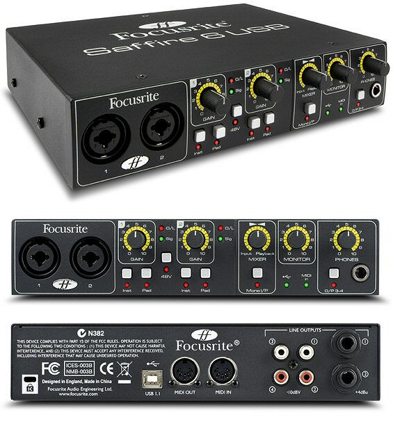 Фото Звуковая карта FOCUSRITE Saffire 6 USB