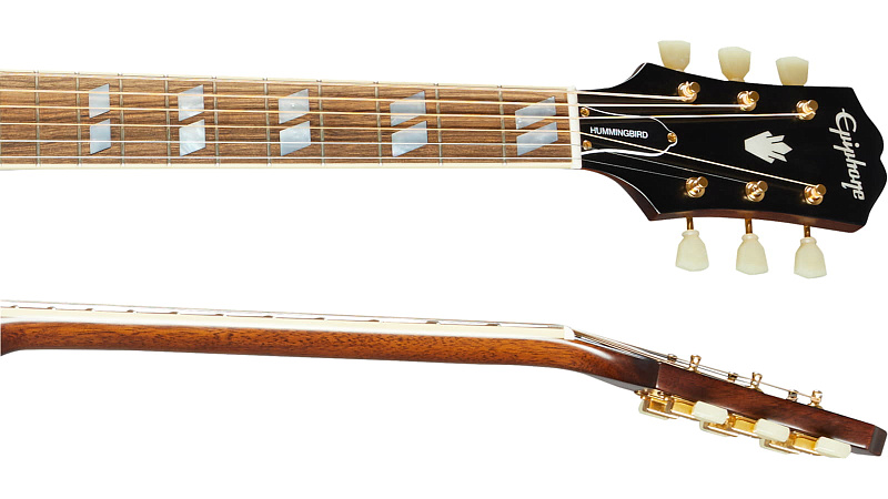 Фото EPIPHONE Hummingbird Aged Antique Natural