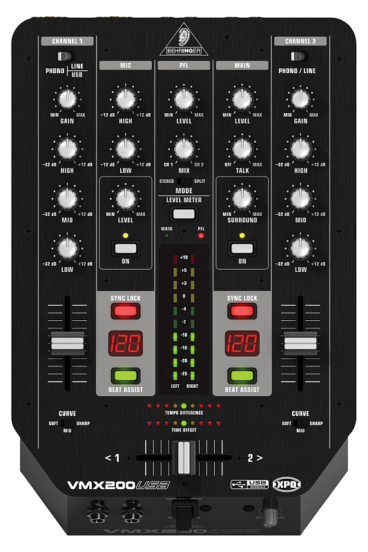 Фото Behringer VMX200USB PRO Mixer микшер для DJ