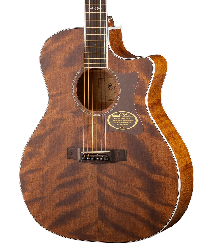 Фото GA5F-FMH-OP Grand Regal Series Электро-акустическая гитара, цвет натуральный, Cort