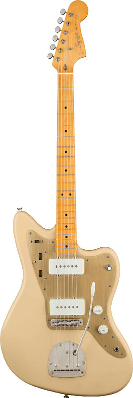 Фото Электрогитара FENDER SQUIER 40th Anniversary Jazzmaster MN Aged Hardware Satin Desert Sand