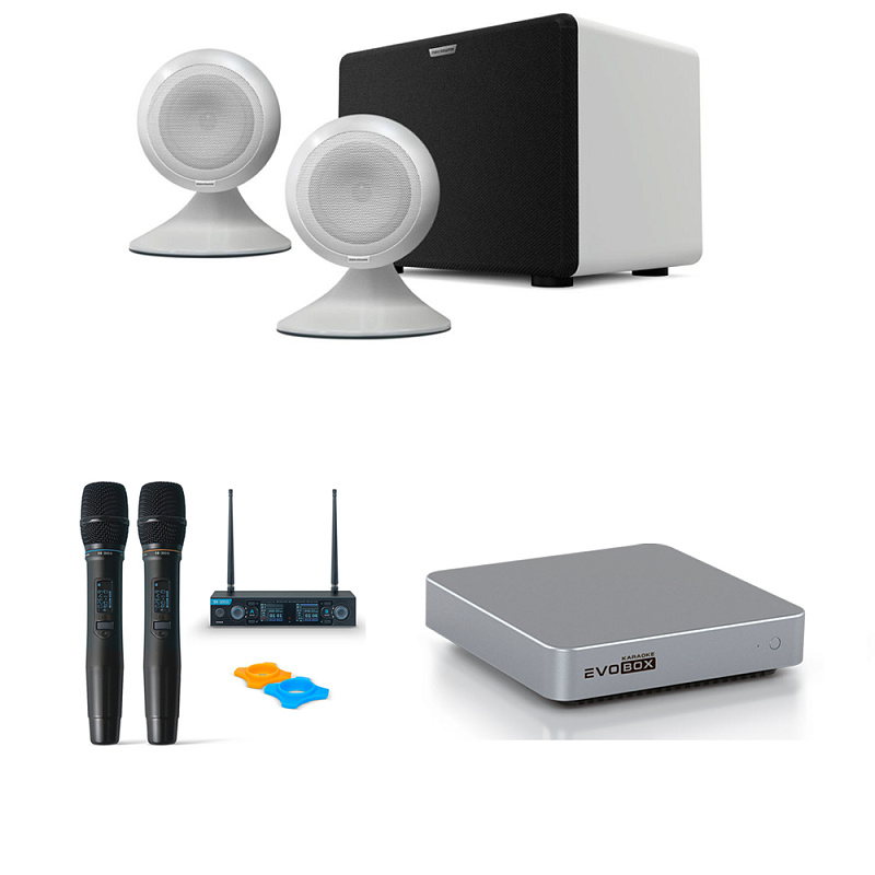 Фото Комплект караоке Evolution Evosphere  White