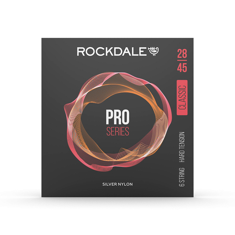 Фото Струны ROCKDALE PRO 28-45 Silver Nylon Hard