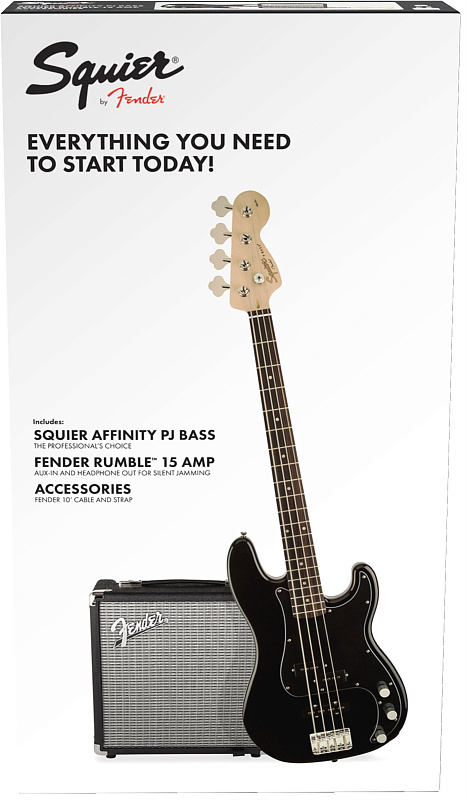 Фото FENDER SQUIER PK PJ BASS R15v3 BLK 230V EU