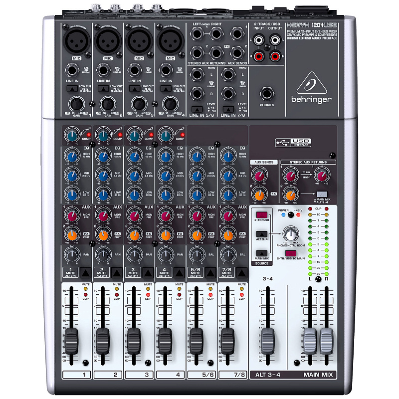 Фото Микшерный пульт Behringer Xenyx X1204USB