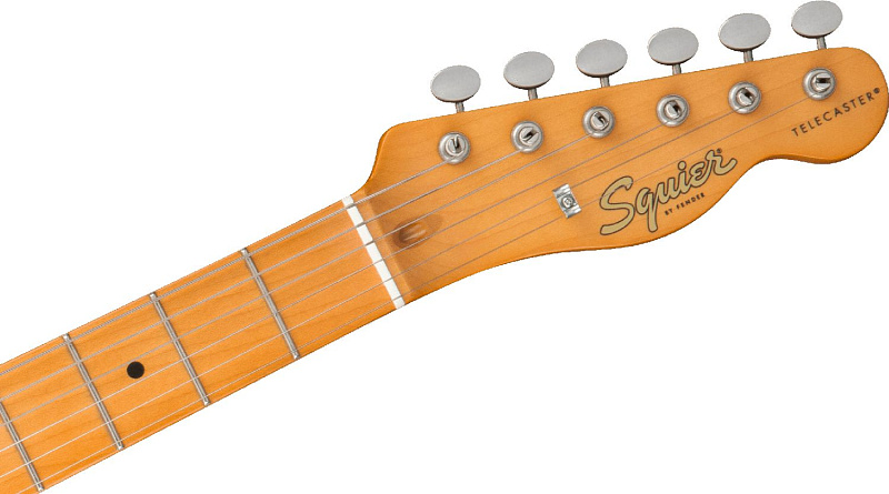 Фото Электрогитара FENDER SQUIER 40th Anniversary Telecaster MN Aged Hardware Satin Vintage Blonde