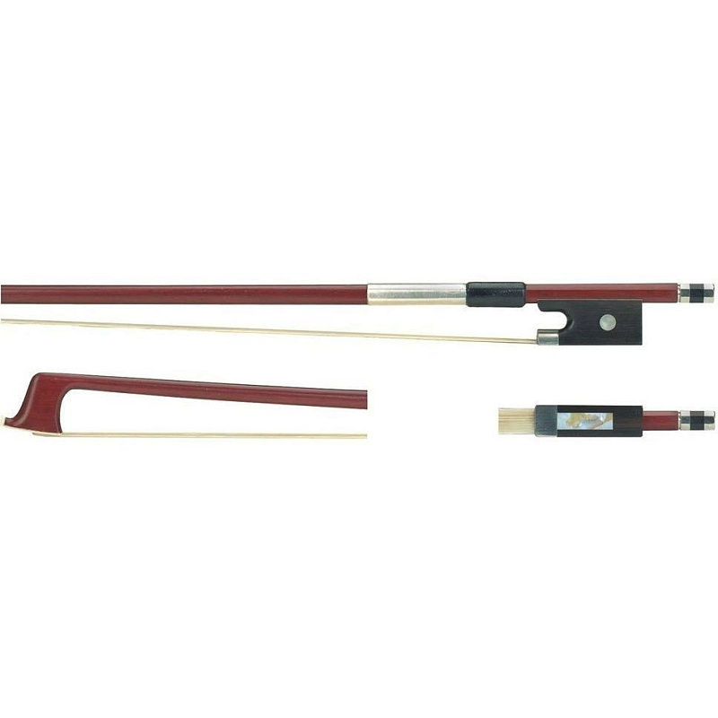 Фото Смычок скрипичный GEWA Violin Bow Brazil Wood Student 1/4, круглая трость