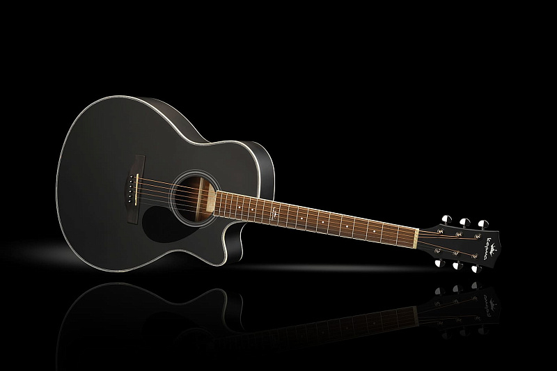 Фото Электроакустическая гитара KEPMA A1CE Black Matt