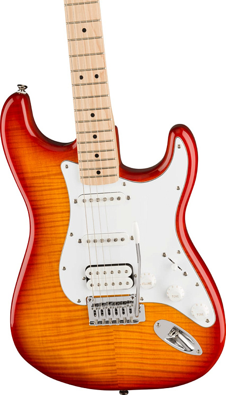 Фото Электрогитара FENDER SQUIER Affinity 2021 Stratocaster FMT HSS MN Sienna Sunburst