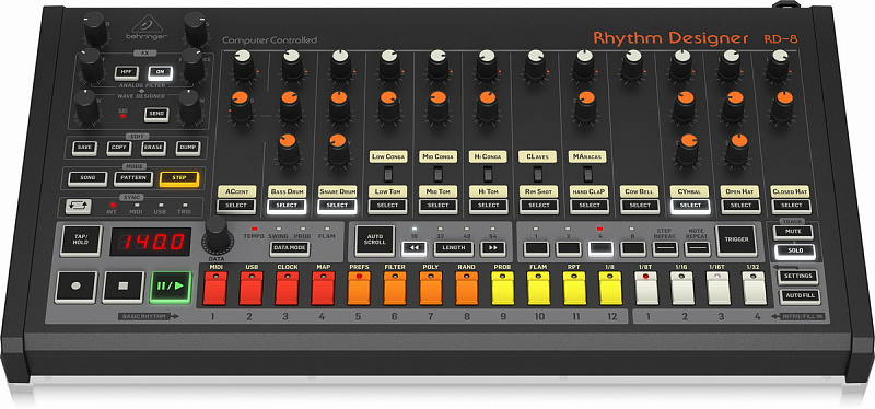 Фото Драм-машина Behringer RHYTHM DESIGNER RD-8