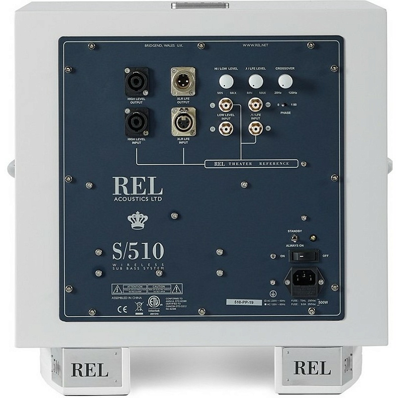 Фото Сабвуфер закрытого типа REL S510 White